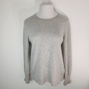 Banana Republic Flipucci Gray Wool Crewneck Sweater L